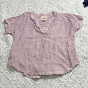 Lucky Brand Lavender Striped Top